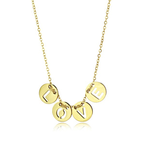 Ketting love circle goud