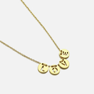 Ketting love circle goud