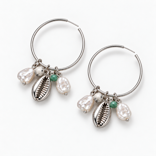 Clover stud earrings large