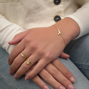 Armband bedeltje goud