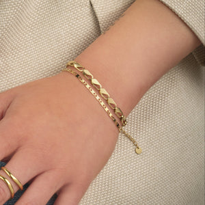 Armband classic schakel goud