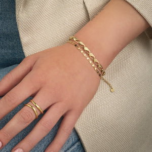 Armband classic schakel goud