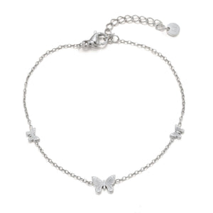 Armband drie vlinders