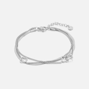 Armband drielaags klaver