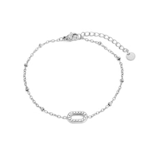 Armband fancy ovaal steentjes