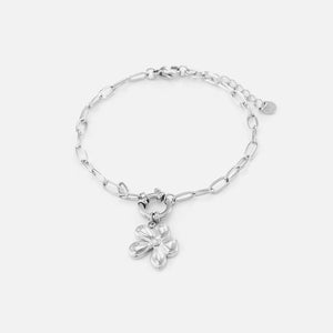 Armband flower zilver