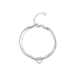 Armband gedraaid hartje