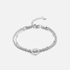 Armband gedraaid hartje