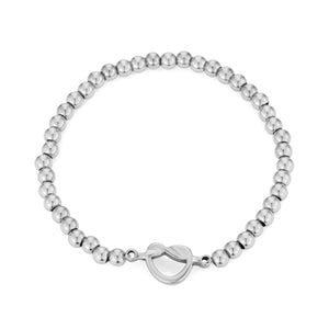 Armband gevuld hart stretch
