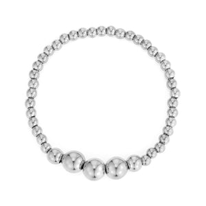 Armband grote bolletjes stretch
