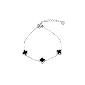 Armband klaver black