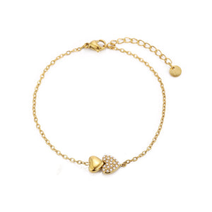 Armband loved heart goud