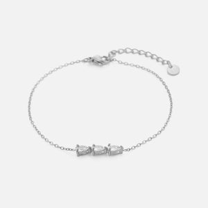 Armband met zirkonia druppels
