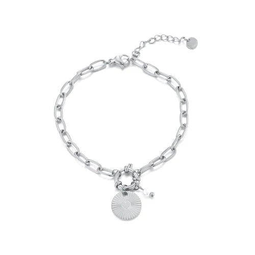 Armband munt en parel