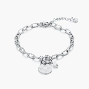 Armband munt en parel