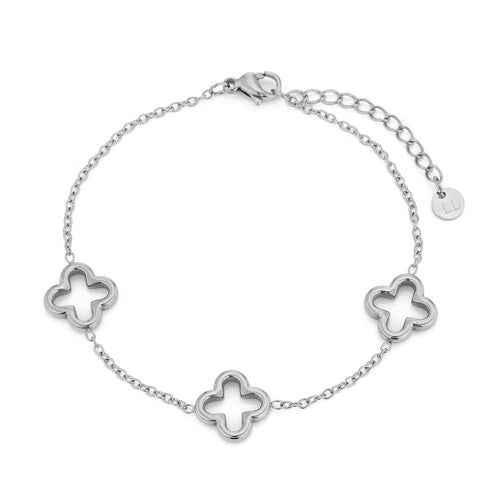 Armband open klavertjes