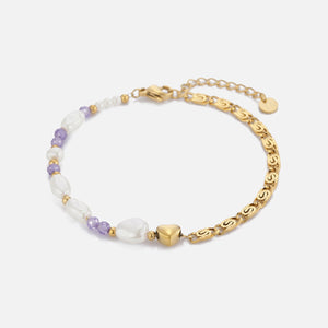 Armband parels en kralen goud