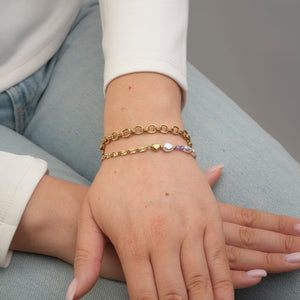Armband parels en kralen goud
