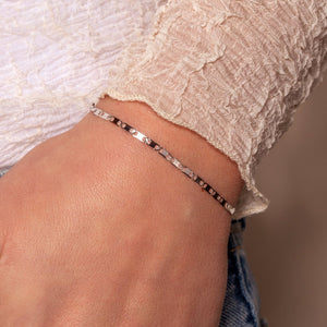Armband platte schakel