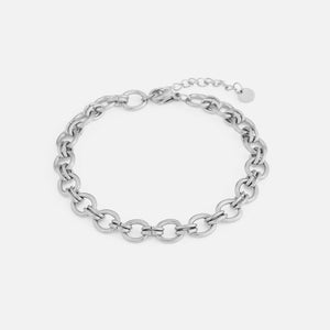 Armband ronde schakels zilver