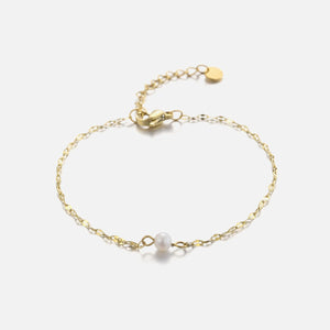 Armband single parel goud