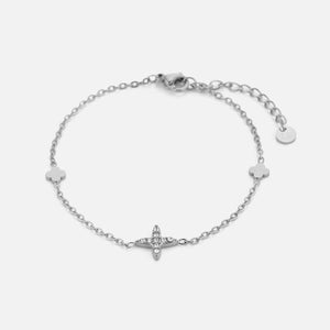 Armband ster en klavers zilver