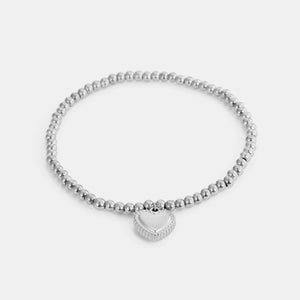 Armband stretch fancy hart
