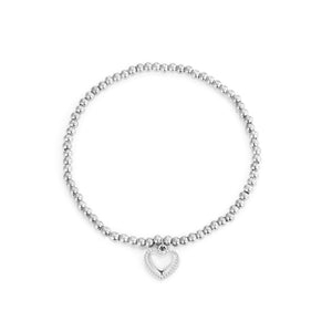 Armband stretch fancy hart