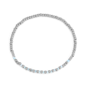 Armband turquoise kralen stretch