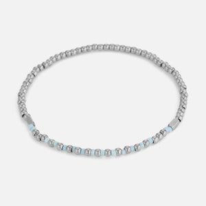 Armband turquoise kralen stretch