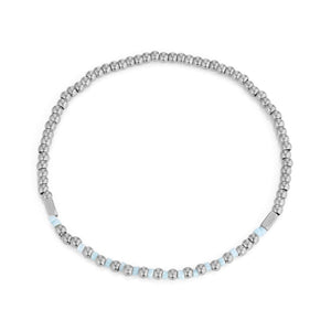 Armband turquoise kralen stretch
