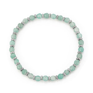 Turquoise natural stone stretch bracelet