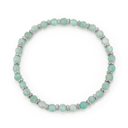 Armband turquoise natuurstenen stretch
