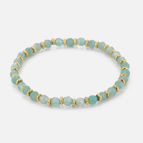 Armband turquoise natuurstenen stretch