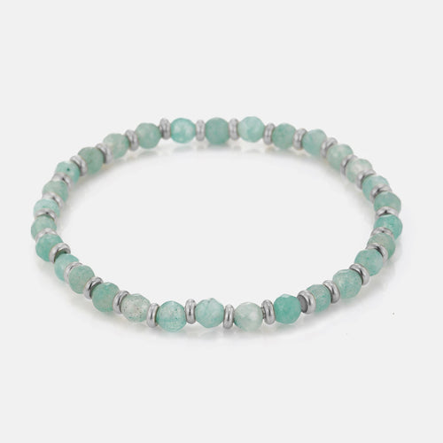 Armband turquoise natuurstenen stretch