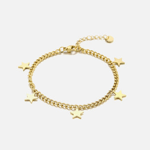 Armband vijf sterren - Goud