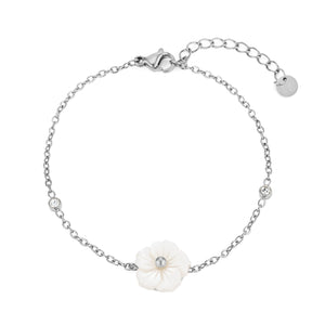 Armband witte bloem