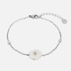 Armband witte bloem