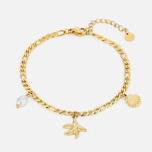 Armband zee bedels goud