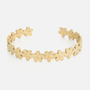 Bangle bloemen goud