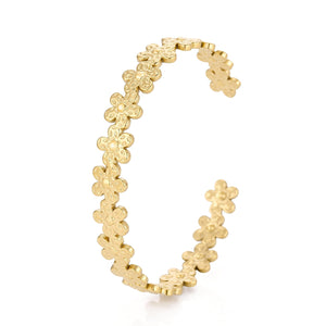 Bangle bloemen goud