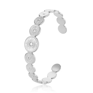 Bangle boho zilver