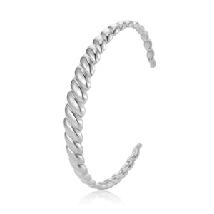 Bangle croissant zilver