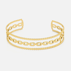 Bangle drielaags goud
