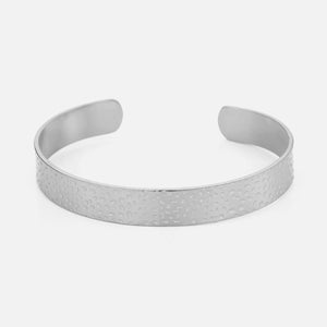 Bangle gehamerd zilver