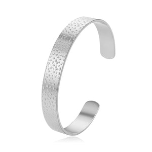 Bangle gehamerd zilver