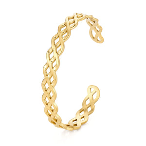 Bangle gevlochten goud