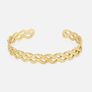 Bangle gevlochten goud