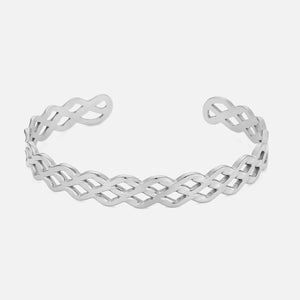 Bangle gevlochten zilver