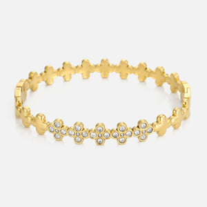 Bangle klaver steentjes